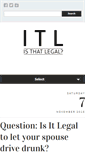 Mobile Screenshot of isthatlegal.org