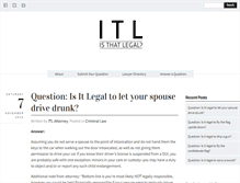 Tablet Screenshot of isthatlegal.org